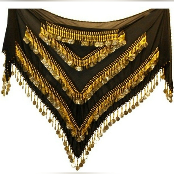 Belly dance hip scarf- large - Picture 8 of 8
